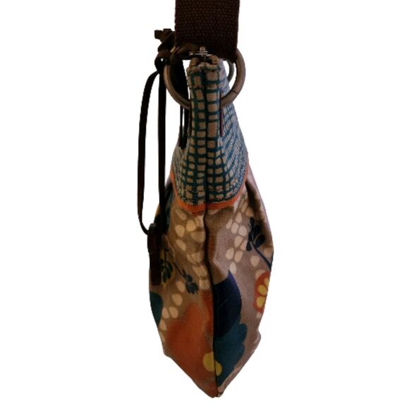 Fossil New Crossbody Bag Messenger Floral Designer Boho Adjustable Wide Strap - Picture 5 of 8